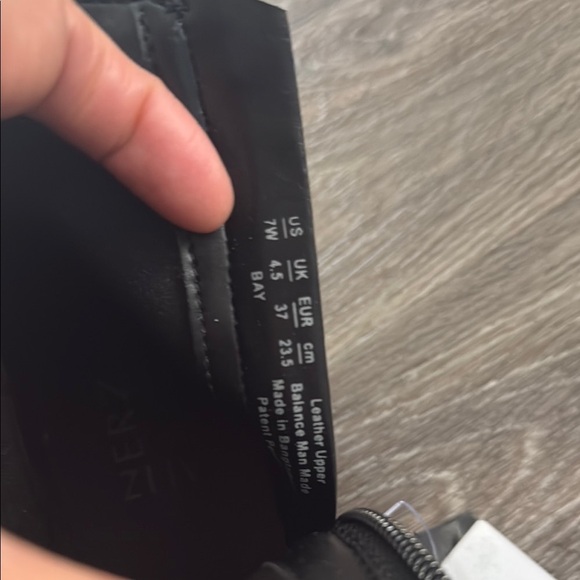 Naturalizer Black Ankle Boots Chunky Heel Waterproof 7 WIDE Leather Booties - Picture 11 of 11